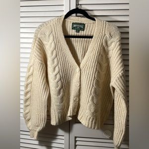 American Eagle button-down cropped cardigan, size medium